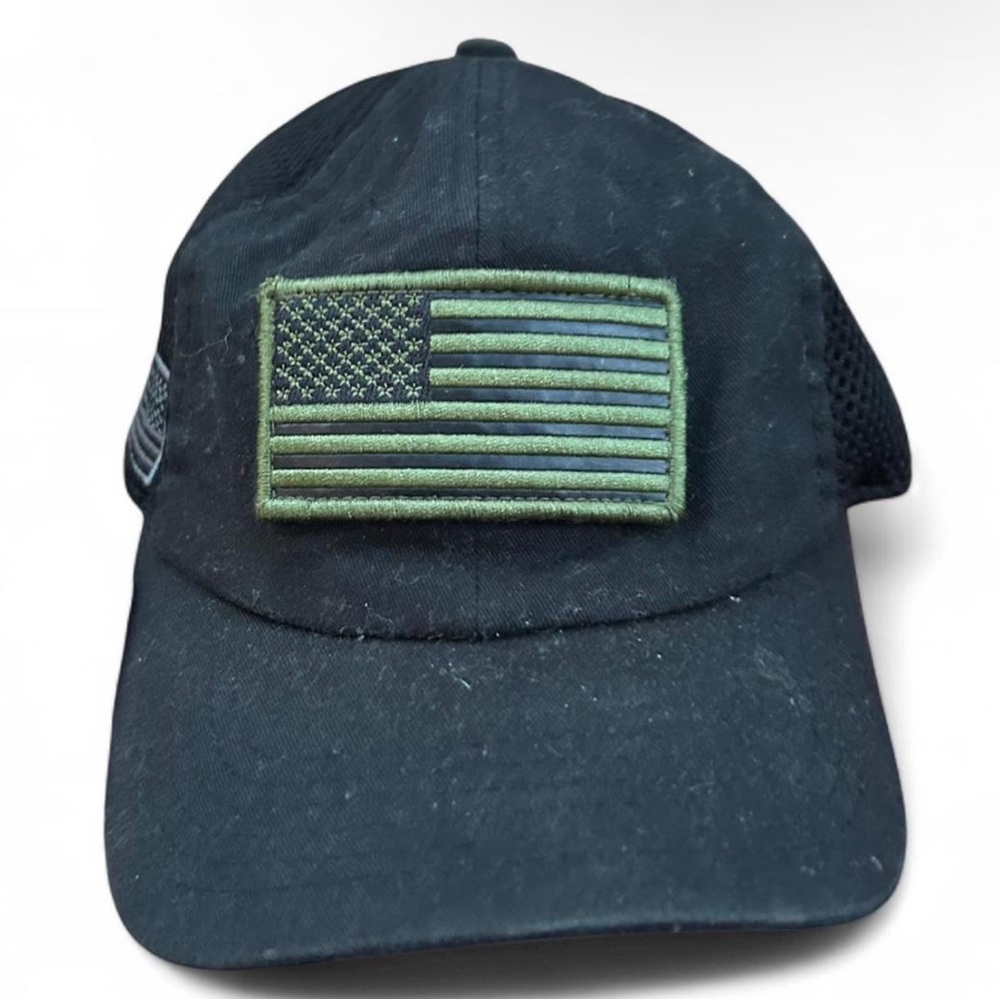 Eighty Eight Black Hat with Green Embroidered Patch